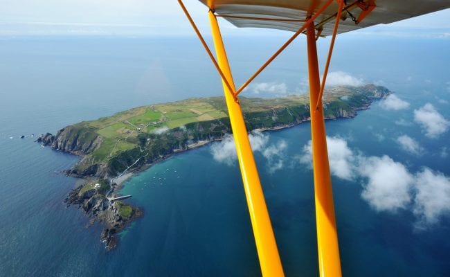 Lundy Island Aerial view