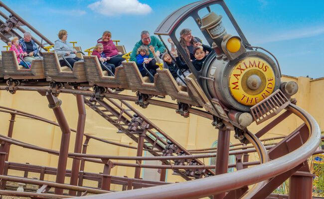 Maximus rollercoaster at Crealy