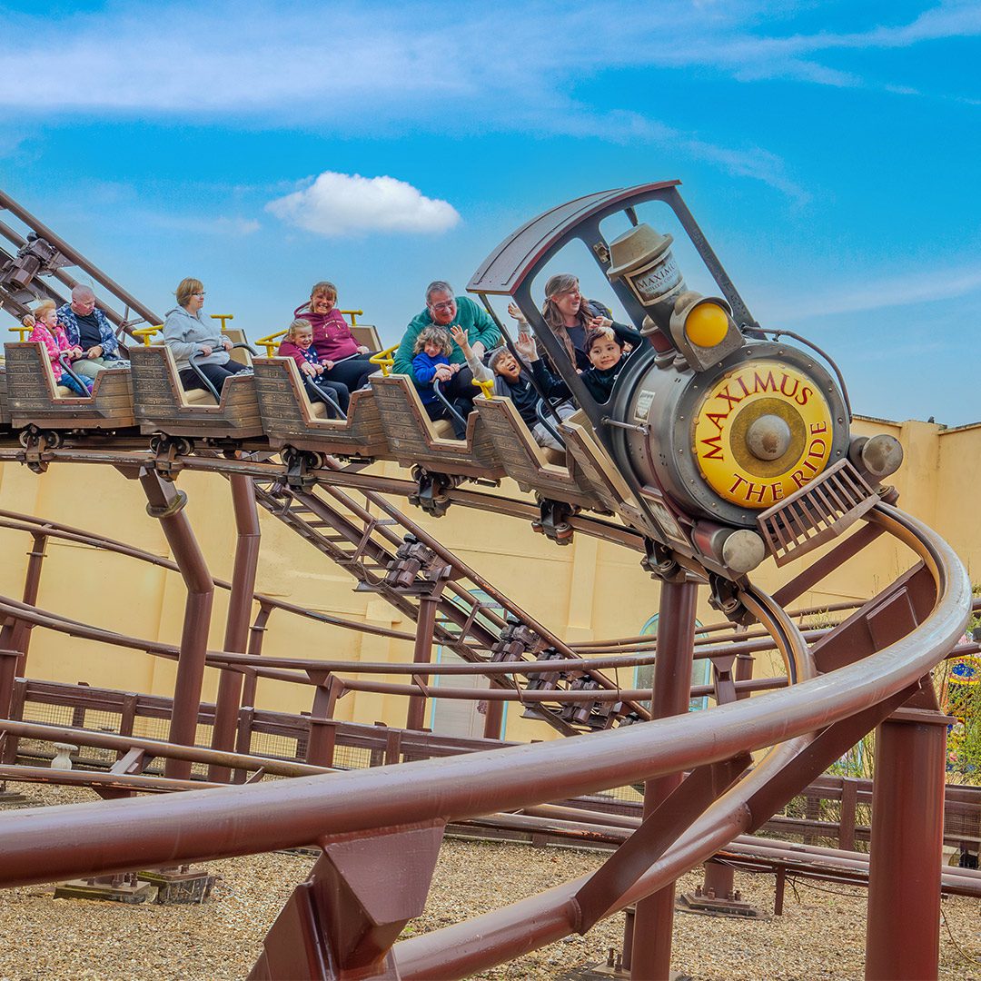 Maximus rollercoaster at Crealy
