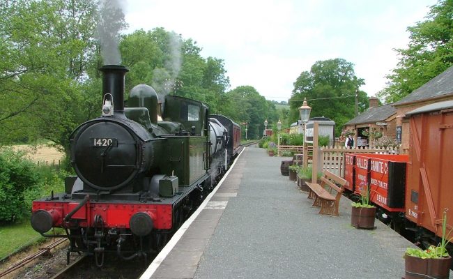 South Devon Railway 1420 on a Sunday milk train