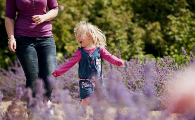 NT Killerton family in garden