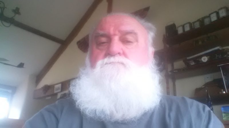 Dick Wood - South Devon Railway SOS appeal unshaven beard pic