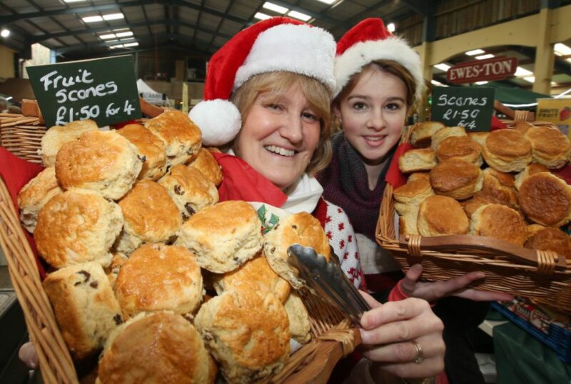 Big Sheep at the Xmas markets food glorious food