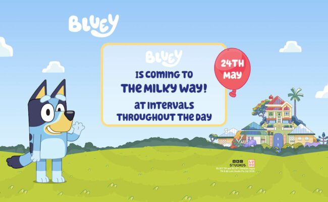 Bluey at The Milky Way devon half term event May 2025