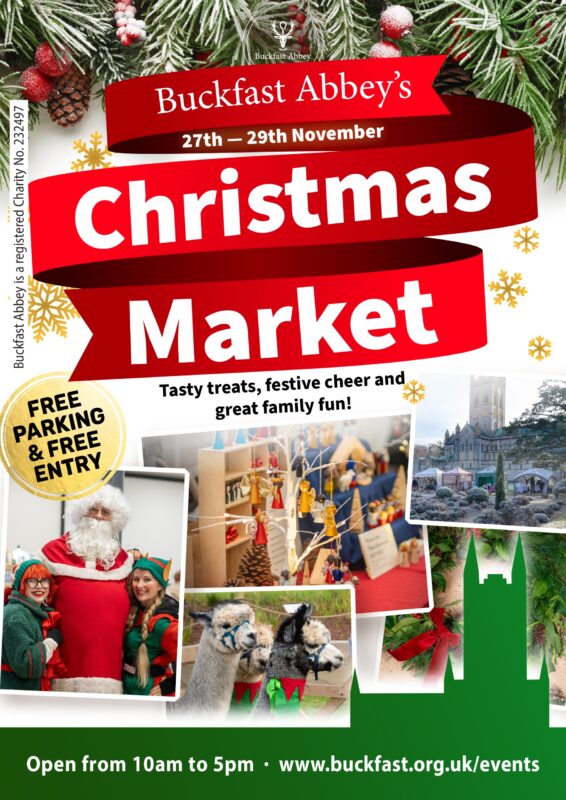 christmas market at buckfast abbey