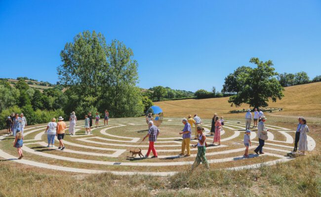 Canonteign falls labyrinth