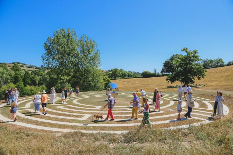 New Labyrinth at Canonteign falls