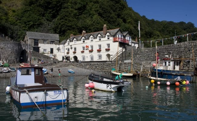 Clovelly Harbour, Red Lion Hotel