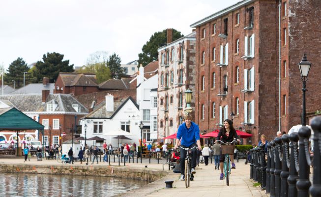 Cycling on Exeter Quayside (c) Tony Cobley (37)