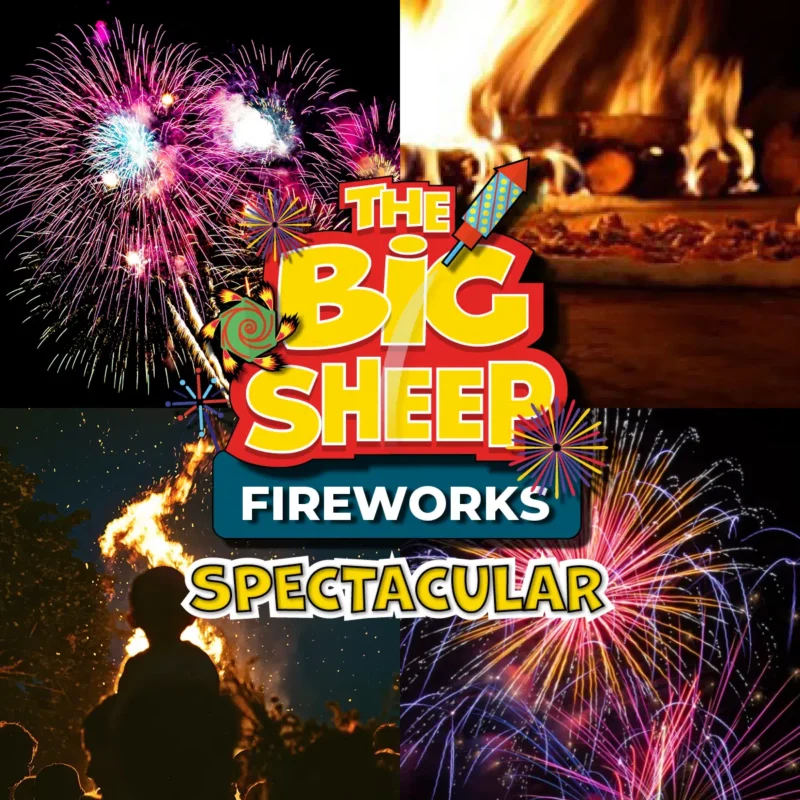 Fireworks a the big sheep