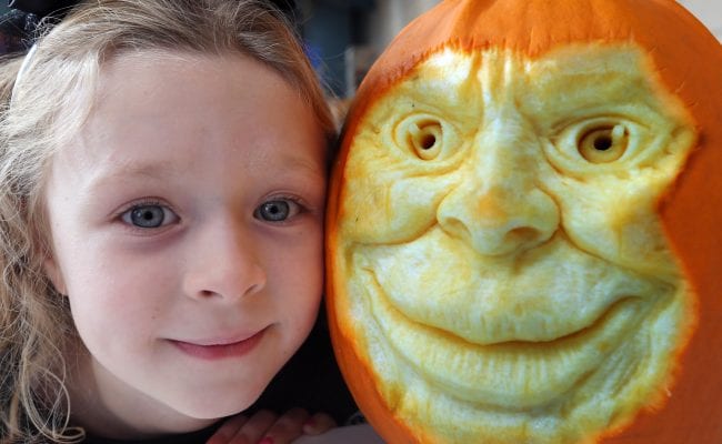 Pumpkin carving at the Big Sheep