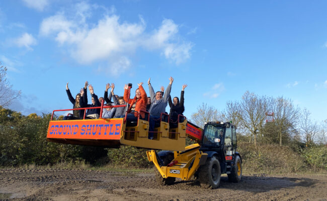 Groundshuttle ride at Diggerland Devon for May half term