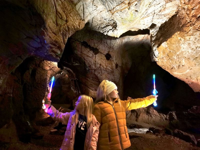 Kents Cavern - Winter Underground - Girls with light wands