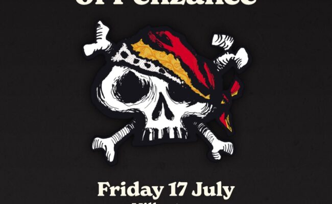 Poster advertising Pirates of Penzance at Killerton