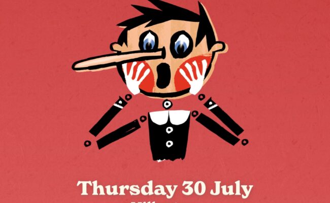 Poster for Pinocchio outdoor theatre at Killerton