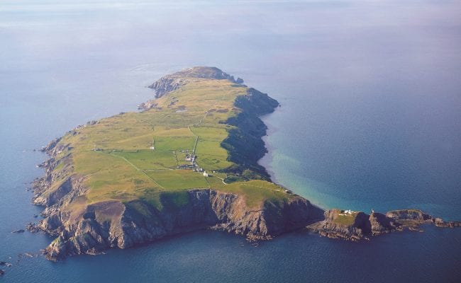 Lundy Island Aerial shot