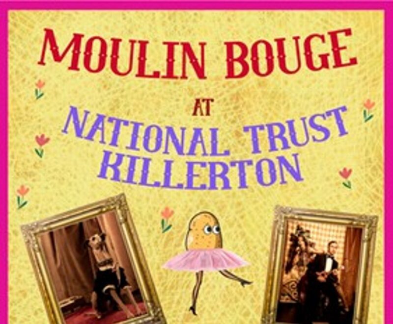 Poster advertising Moulin Bouge cabaret at Killerton