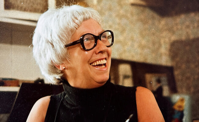 Archive phot of Beryl Cook smiling