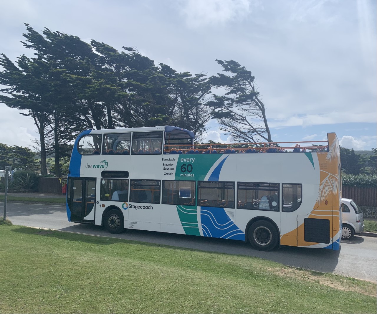 Stagecoach open top bus