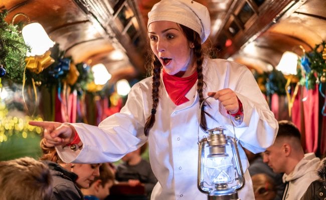 Dancing Chef Polar Express Seaton Tramway
