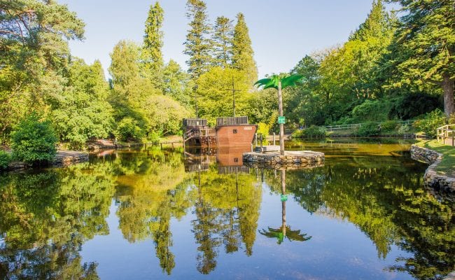 Pirate Ship Lake at River Dart Country Park