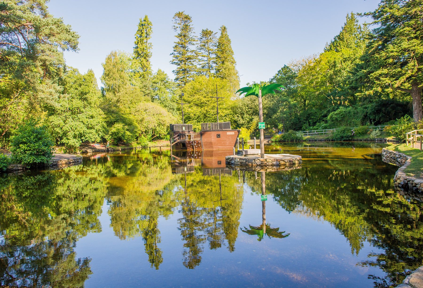 Pirate Ship Lake at River Dart Country Park