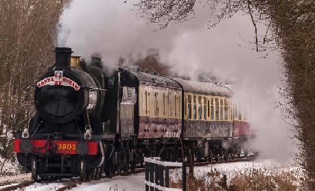 Santa by steam at South Devon Railway 