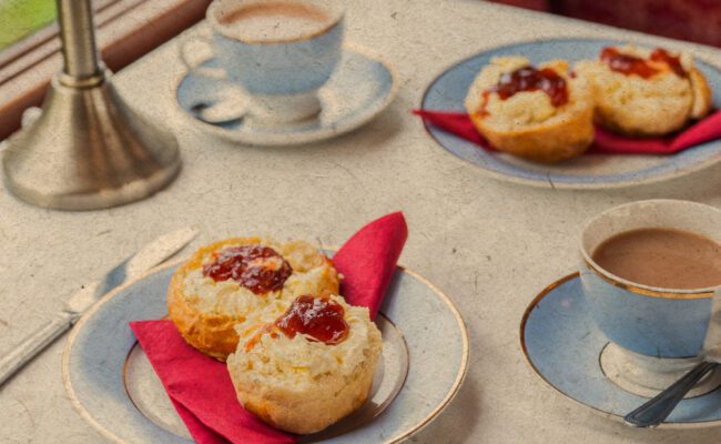 Cream tea at SDR