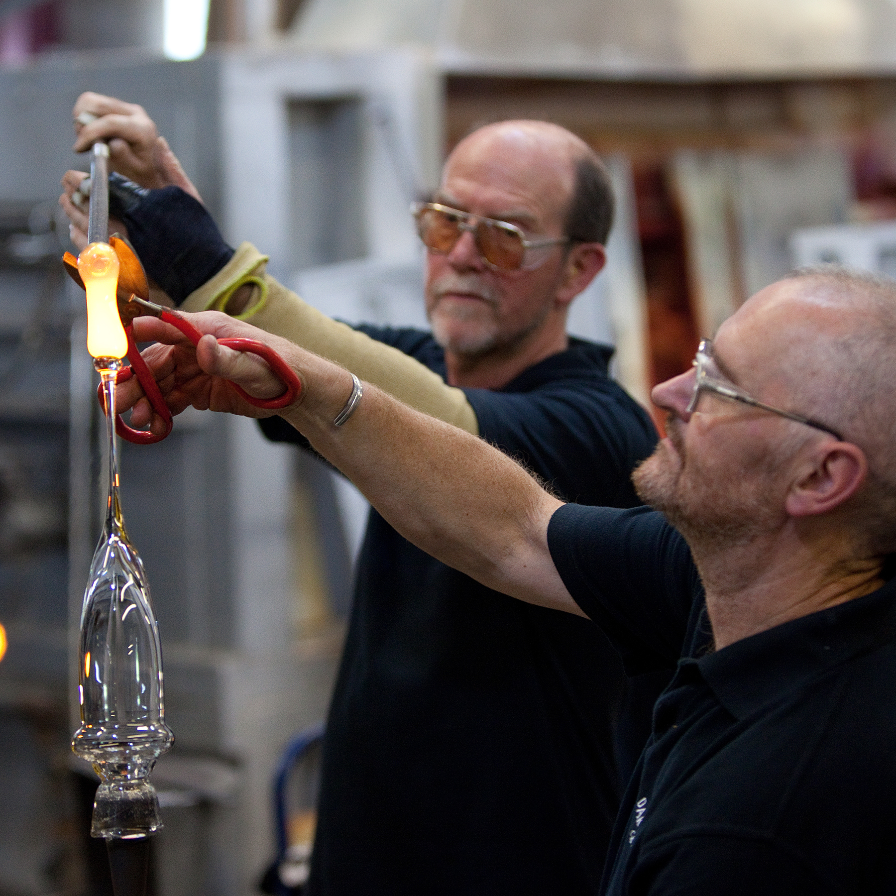 Dartington Krystal glass making