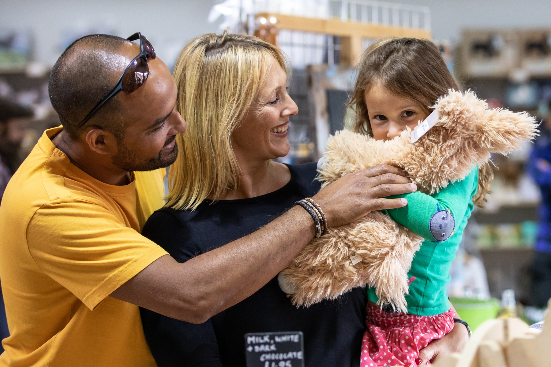 Family discover lots of donkey design items in the Gift Shop