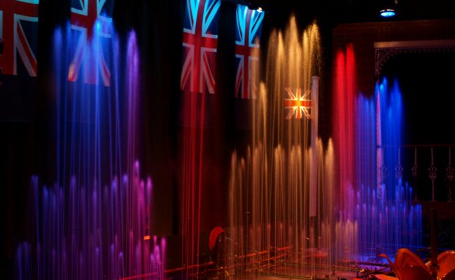 Watermouth Castle Fountain Show