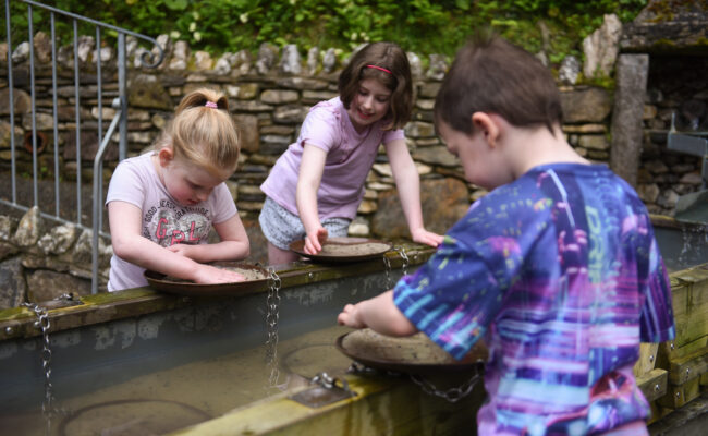 Watermouth Castle Panning for Gold
