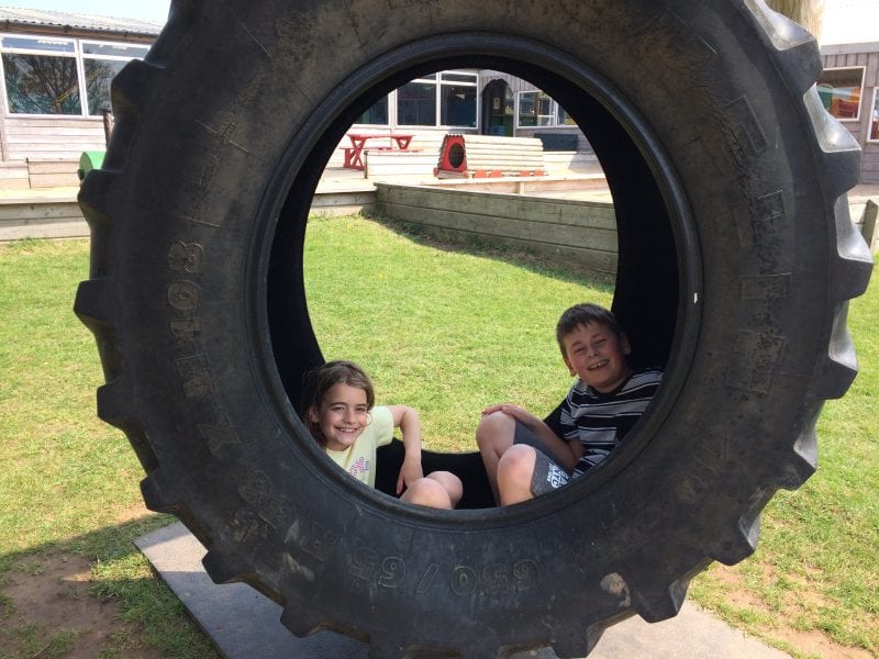 World of Country Life - Devon's Top Attractions - giant tyre