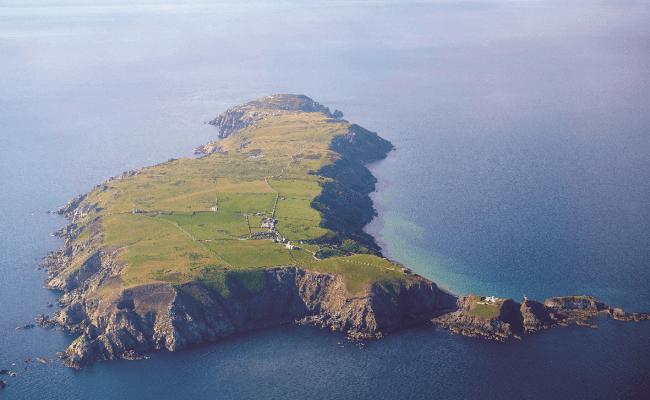 Lundy Island Aerial shot