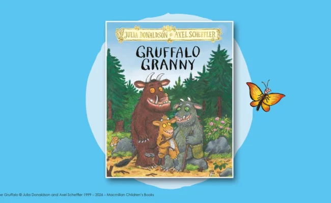 An illustrated graphic of the Gruffalo Granny book